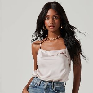Drape front cami bodysuit from astr the label